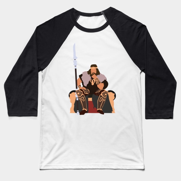 Old Man Conan Baseball T-Shirt by FutureSpaceDesigns